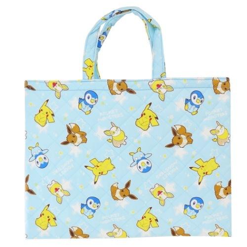 ポケモン ジュニア お稽古かばん キルト レッスンバッグ サックス