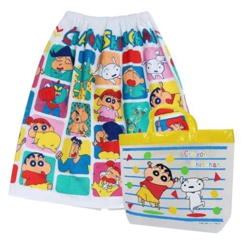 プールバッグ ラップタオル クレヨンしんちゃん プールグッズ 2点