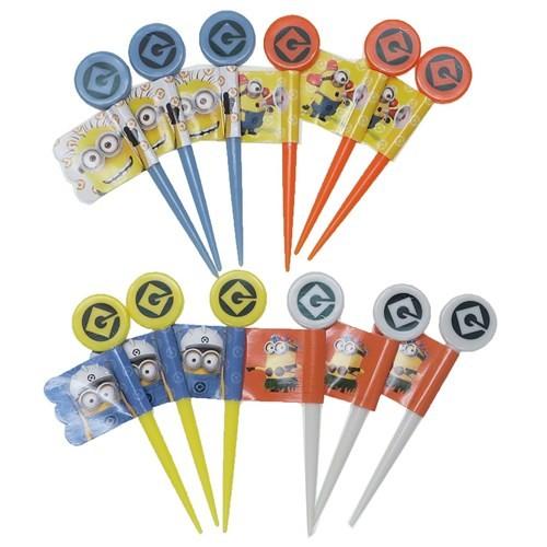 ミニオンズ キャラ弁 雑貨 ランチピックス 12本セット スケーター グッズ 4種 各3本 かわいい キャラクターのシネマコレクション 通販 Paypayモール