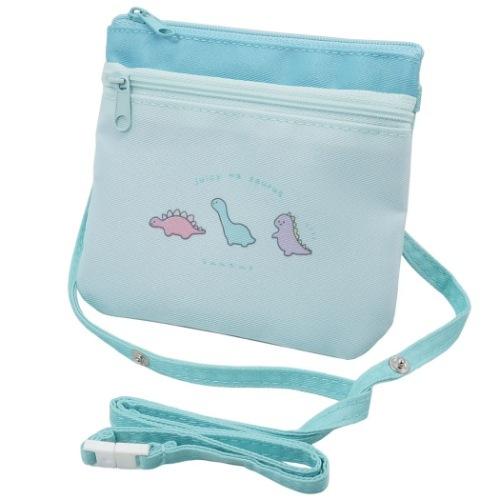 クリップポーチ 抗菌防臭 ショルダー付き Wファスナーどこでもポッケ ジューシーなサウルス カミオジャパン ポシェット 移動ポケット キャラクターのシネマコレクション 通販 Paypayモール