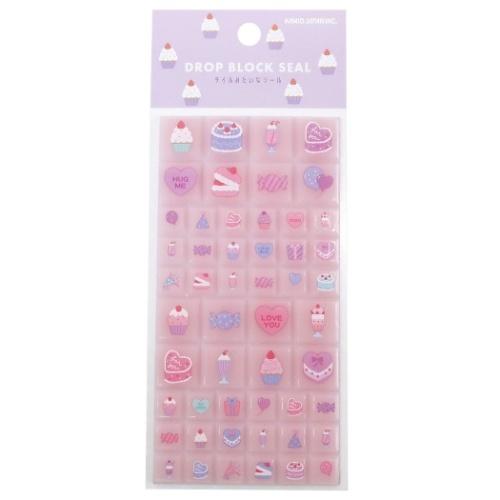 タイルみたいな シール かわいい ドロップブロックシール スイーツ グッズ キャラクターのシネマコレクション 通販 Paypayモール