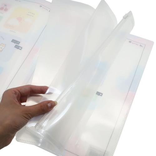 ポケット ファイル かわいい ジップファスナー付 6ポケット クリアファイル ジューシーななかまたち ホーム画面 キャラクターのシネマコレクション 通販 Paypayモール