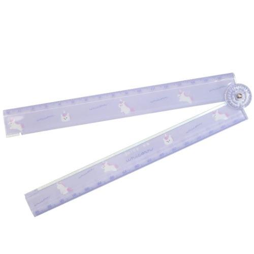 期間限定送料無料 17cm 分度器付き 折りたたみ 定規 ものさし ジューシーなユニコーン カミオジャパン 新