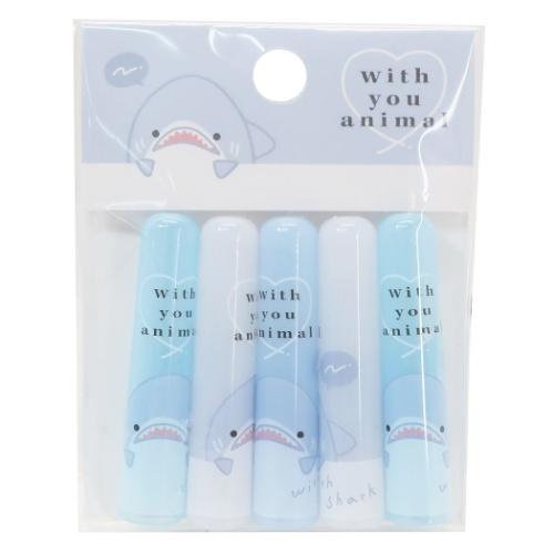 誠実 鉛筆キャップ えんぴつカバー 5本セット With You Animal サメ カミオジャパン 新学期準備文具 かわいい109円 Aynaelda Com