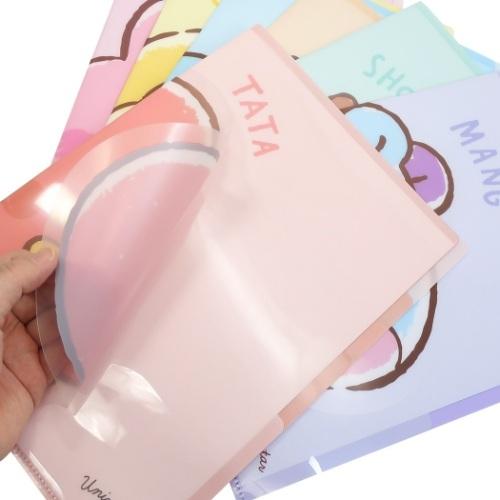 Bt21 ダイカット 3インデックス クリアファイル ポケットファイル Cooky Line Friends カミオジャパン 新学期準備文具 小学生 中学生 高校生 女の子 キャラクターのシネマコレクション 通販 Paypayモール