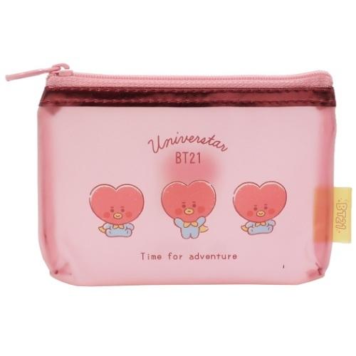Bt21 商品 ミニポーチ キャラクター ミニクリアポーチ Tata Line Friends Sonicacts Com