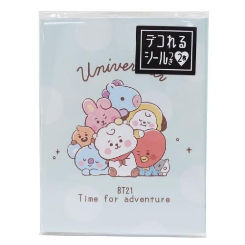 メモ帳 Bt21 シール付き パタパタメモ Line Friends Sketch ドット 新学期準備文具 Carspaautocare