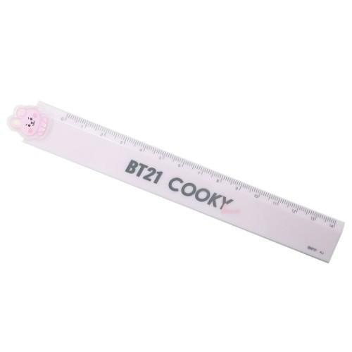 Bt21 ものさし ダイカットマスコット付き 14cm 定規 Cooky Line Friends カミオジャパン 新学期準備文具 キャラクターのシネマコレクション 通販 Paypayモール