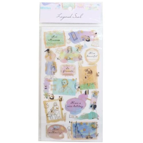 デコステッカー シールシート レイヤードシール Art 人気満点 カミオジャパン おしゃれ Decoシール 女の子向け329円 かわいい