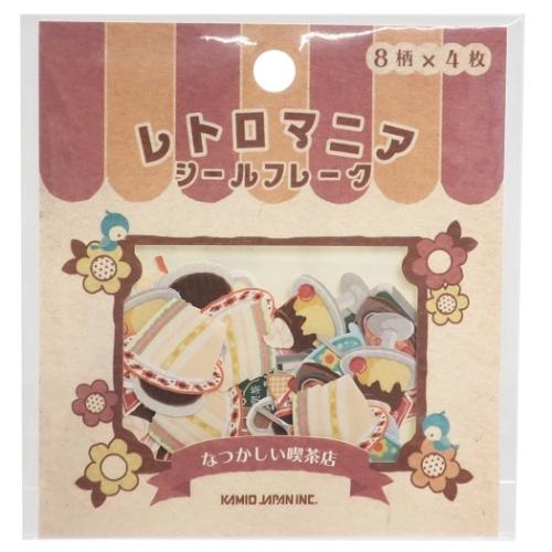 ミニ ステッカーセット グッズ フレークシール かわいい レトロマニア なつかしい喫茶店 キャラクターのシネマコレクション 通販 Paypayモール