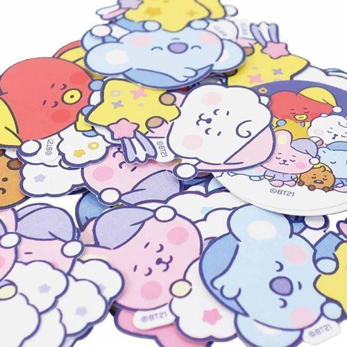 BT21 フレーク シール ミニ シールセット おやすみ LINE FRIENDS
