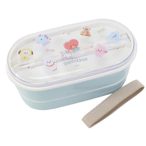 Bt21 キャラクター お弁当箱 箸付き 細長レンジ 2段 ランチボックス ちらし Line Friends 商品 キャラクターのシネマコレクション 通販 Paypayモール