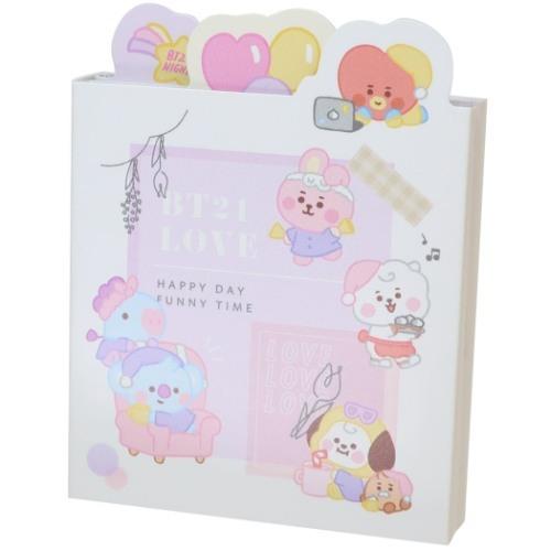 Bt21 メモ帳 パタパタ メモ コラージュ Line Friends カミオジャパン キャラクターのシネマコレクション 通販 Paypayモール