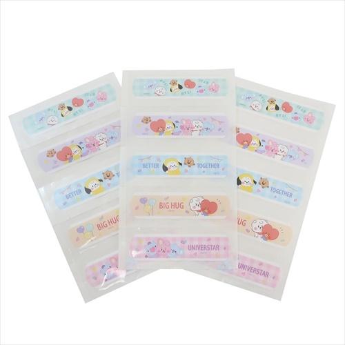 経典ブランド キャラクターのシネマコレクションbt21 商品 ばんそうこう Line Friends キャラクター 絆創膏15枚セットクリスマス プレゼント 男の子 女の子 ギフト Latam Tech