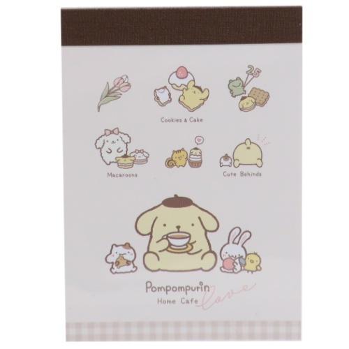 ポムポムプリン メモ帳 ミニ ミニメモ おうちカフェ サンリオ カミオ