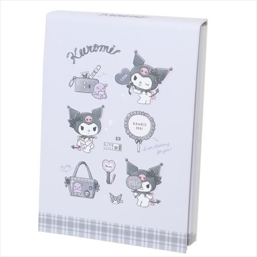 クロミ グッズ メモ帳＆付箋 サンリオ キャラクター ふせん付き 