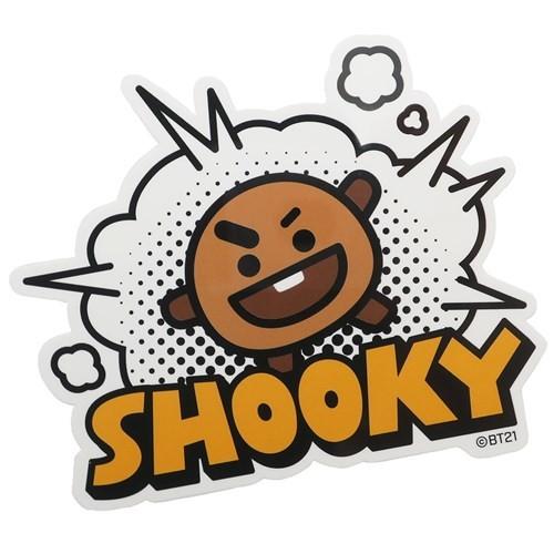 ビッグ シール Bt21 耐水耐光 ダイカット ステッカー Line Friends Shooky 屋外使用 コレクション キャラクター グッズ キャラクターのシネマコレクション 通販 Paypayモール