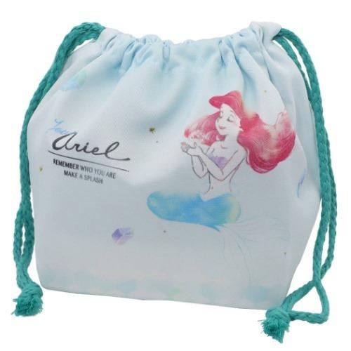 リトルマーメイド お弁当きんちゃくポーチ ランチ巾着 アリエル ディズニープリンセス キャラクター グッズ Sonicacts Com