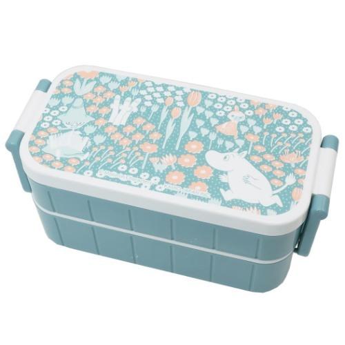 ムーミン グッズ お弁当箱 キャラクター 抗菌 はし付き 2段ランチボックス 花に囲まれて キャラクターのシネマコレクション 通販 Paypayモール