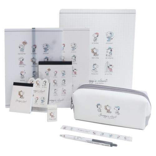 SNOOPY キャラクター文具セット 10点 文房具セット スヌーピー CLOSET  