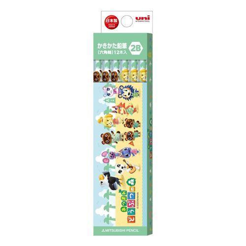 三菱鉛筆 あつまれ どうぶつの森 鉛筆 六角軸 えんぴつ 12本