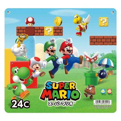スーパーマリオ 缶入り24色 いろえんぴつ 色鉛筆 新入学 Nintendo キャラクター キャラクターのシネマコレクション 通販 Paypayモール