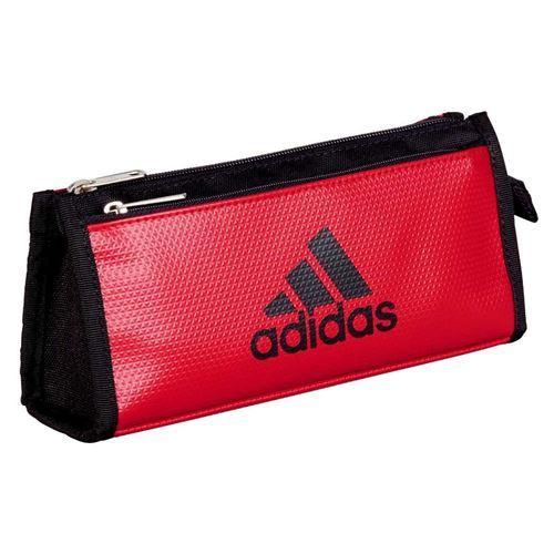 adidas（アディダス） ペンケース エナメル×布 Wチャックタイプ 筆箱