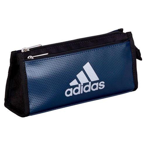 adidas（アディダス） ペンケース エナメル×布 Wチャックタイプ 筆箱