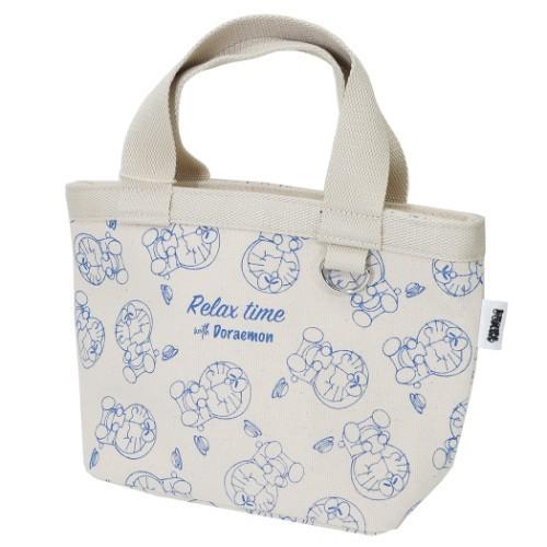 天ファスナー付き ミニトートバッグ ドラえもん ランチバッグ グッズ リラックスタイム チラシ キャラクターのシネマコレクション 通販 Paypayモール