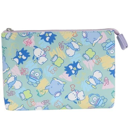 サンリオキャラクター はぴだんぶい グッズ コスメポーチ キャラクター 3ポケット ポーチ チラシ