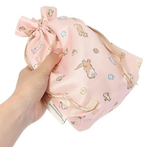 可愛い嘘のカワウソ Lineクリエイターズ お得な情報満載 キャラクター サテン 巾着袋 きんちゃくポーチ