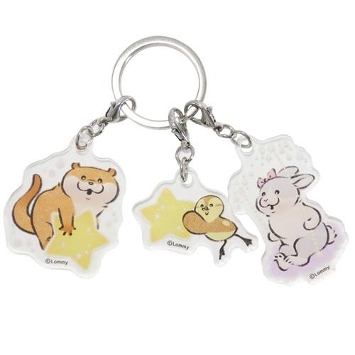 可愛い嘘のカワウソ Lineクリエイターズ キャラクター キーリング 3連 アクリルキーホルダー カワウソ カモちゃん うさぎ Mmc Kuk 107 キャラクターのシネマコレクション 通販 Yahoo ショッピング