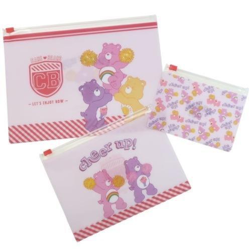 収納ジッパーケース ケアベア ファスナーケース 3pセット Carebears チアリーダー Sml3枚セット 収納用品 小物入れ キャラクターのシネマコレクション 通販 Paypayモール