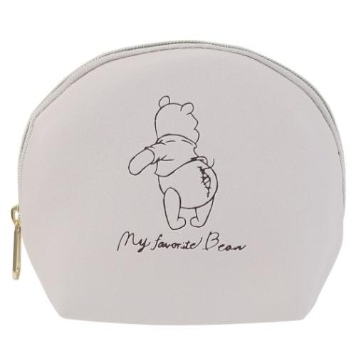 ミニポーチ くまのプーさん ミニ ラウンドポーチ ディズニー ふんわりシリーズ第2弾 ベージュ 化粧ポーチ キャラクターのシネマコレクション 通販 Paypayモール