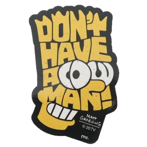 シンプソンズ 専門店 ビッグ シール ダイカット ステッカー フェイス キャラクター