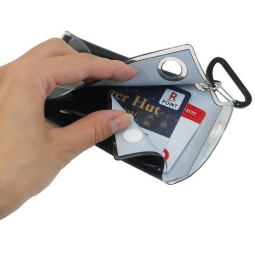 ツイステ グッズ カラビナ付き クリア マルチケース S ミニポーチ