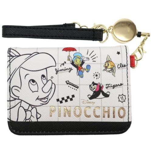 ディズニー 定期入れ リール付き オープン パスケース Pinocchio ピノキオ マリモクラフト Icカードケース キャラクターのシネマコレクション 通販 Paypayモール