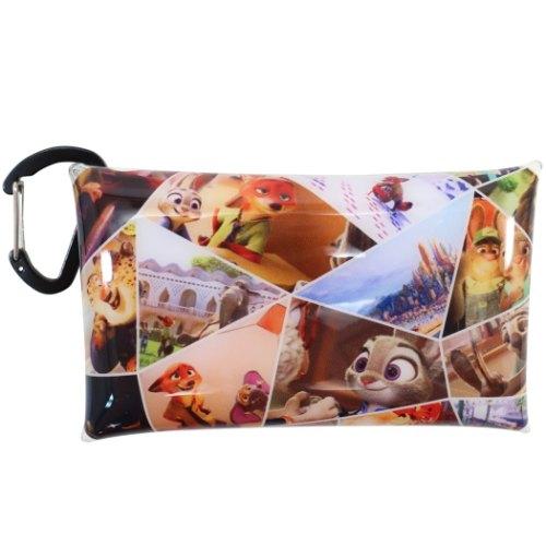 ズートピア ミニポーチ カラビナ付き クリア マルチケース S フィルムアートコラージュ ディズニー キャラクターのシネマコレクション 通販 Paypayモール