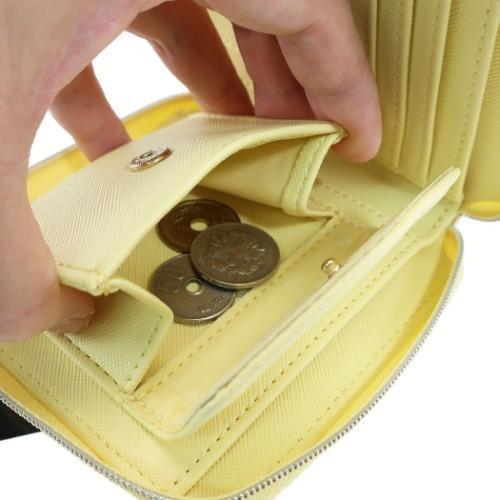 美女と野獣 グッズ 2つ折り財布 キャラクター スクエア ウォレット ベル Girls Room ディズニープリンセス キャラクターのシネマコレクション 通販 Paypayモール