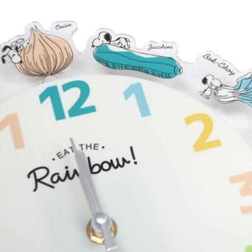 SNOOPY スヌーピー アクリル 壁掛け時計 ウォールクロック 野菜 SNOOPY スヌーピー アクリル 壁掛け時計 ウォールクロック 野菜
