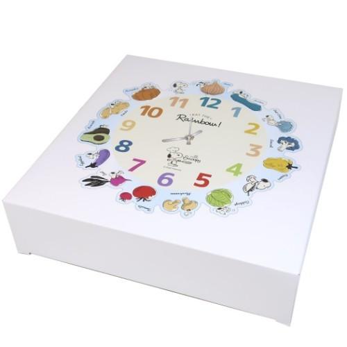 SNOOPY（スヌーピー） アクリル 壁掛け時計 ウォールクロック 野菜