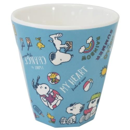 スヌーピー 使い勝手の良い プラコップ メラミンカップ ハローサマー 直径8 5 9cm659円 ピーナッツ マリモクラフト