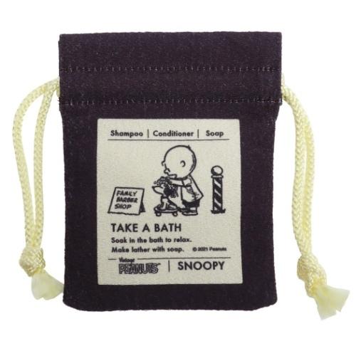 スヌーピー 巾着袋 まめきんちゃく ポーチ シャンプー ピーナッツ マリモクラフト キャラクターのシネマコレクション 通販 Paypayモール