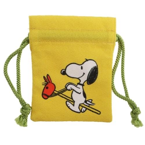 スヌーピー 巾着袋 まめきんちゃく 完全送料無料 ポーチ マリモクラフト549円 ホース ピーナッツ