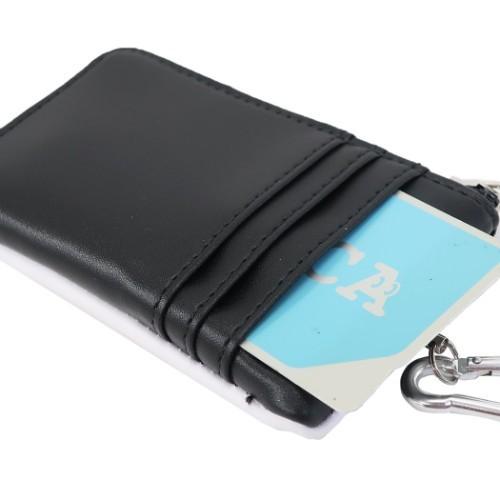 代引不可 Bt21 商品 カード キーケース キャラクター カードポケット付き リール Bk Wh Honeymoon Style