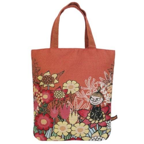 ムーミン キャラクター トートバッグ ゴブラン織り マチ付き トート リトルミイ 花と一緒に 北欧 キャラクターのシネマコレクション 通販 Paypayモール