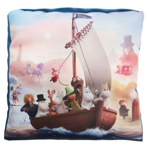 ムーミン 北欧 キャラクター 学校 座布団 カバーが外せる スクール クッション 新しい船出 丸眞 キャラクターのシネマコレクション 通販 Paypayモール