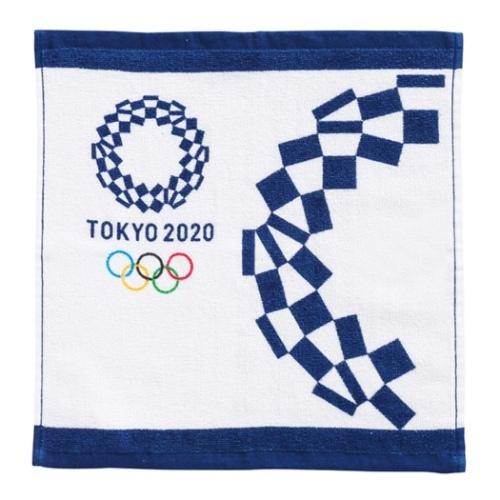 ハンドタオル 東京2020 オリンピック 毎日続々入荷 プリント 2枚セット 東京2020オリンピックエンブレム 売却 ウォッシュタオル