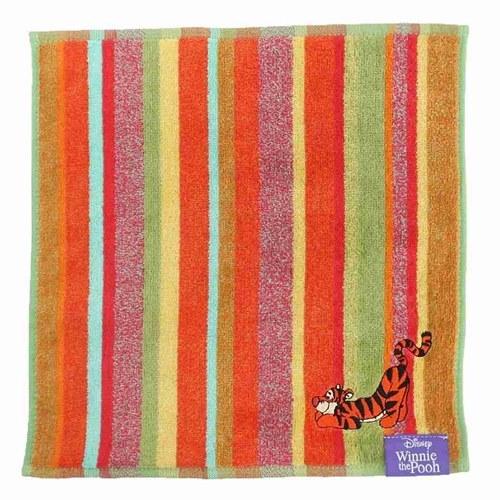 くまのプーさん ミニタオル ハンカチタオル オレンジアドベンチャー ティガー ディズニー 丸眞 新しく着き