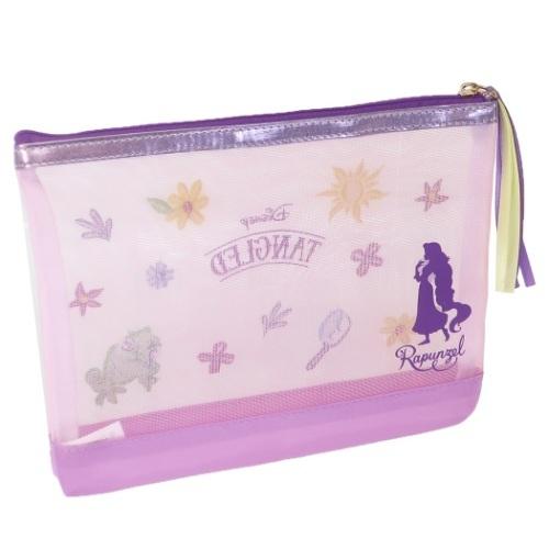 平ポーチ 塔の上のラプンツェル メッシュ フラットポーチ ディズニープリンセス シャイニーパープル プレゼント キャラクターのシネマコレクション 通販 Paypayモール